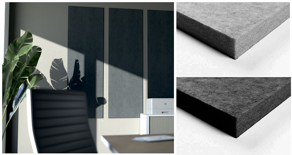 Akustikpaneel Wand - Blue Fiber - 190 x 75 cm - inkl. Befestigung 