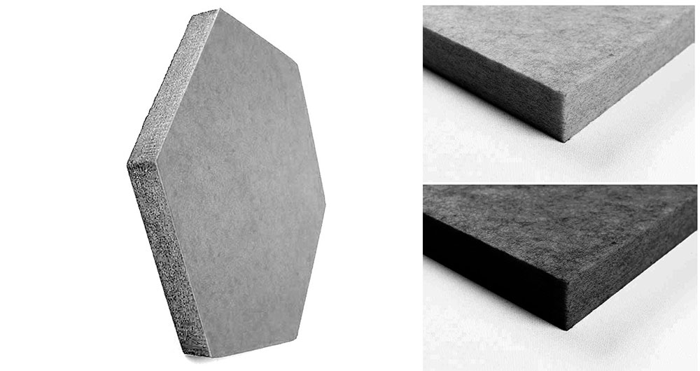 Akustikpaneel Blue Fiber - Hexagon 40 