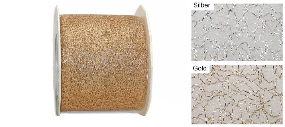 Glitzertüll-Band - 72 mm - 20 m-Rolle 