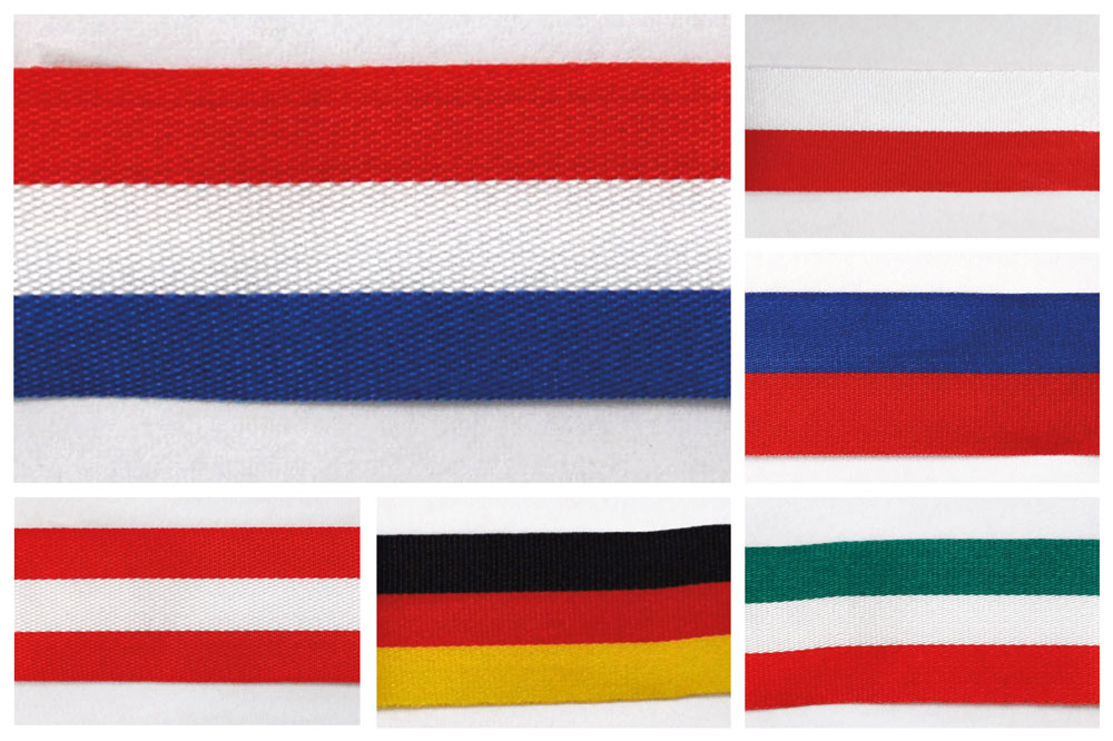 Zier-Band - Nationalflagge - 16 mm - 25 m- Rolle 