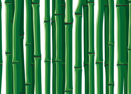 Fertig-Gardine linke Seite - Blackout perm. schwer entflammbar - a: 100 x b: 70 cm - Bambus 