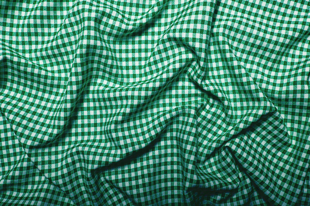 Vichy-Karo - reine Baumwolle - Tannengrün 