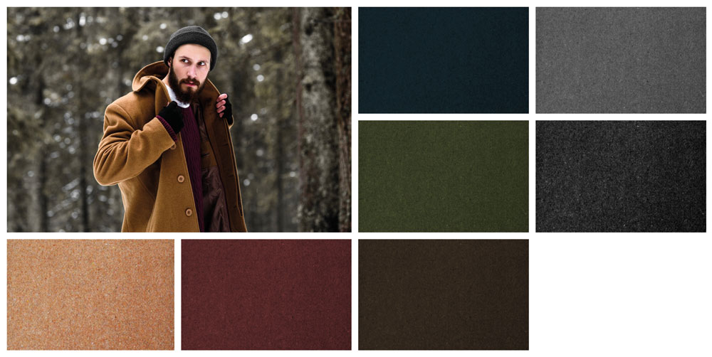 Lodenmix-Stoff - Uni 