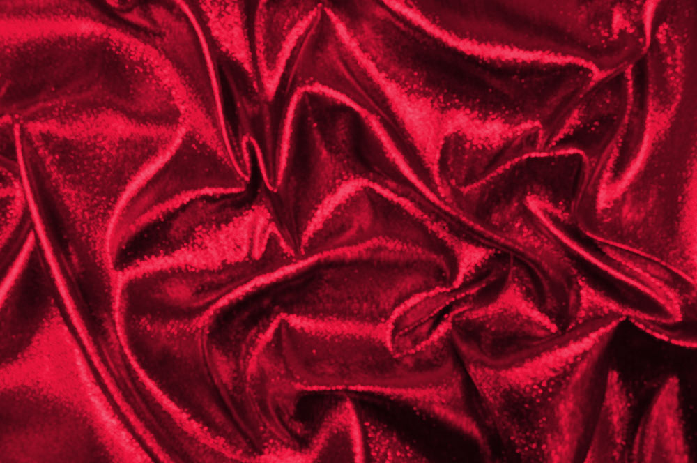 Effektstoff Disco schwer entflammbar - 310 cm Rot/Schwarz