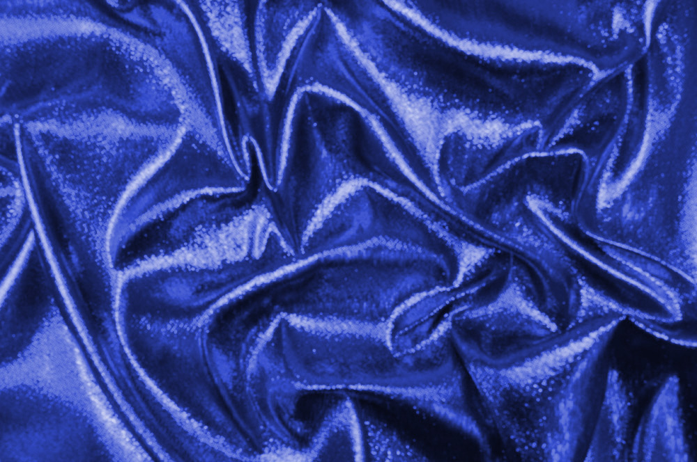 Effektstoff Disco schwer entflammbar - 310 cm Royal/Schwarz