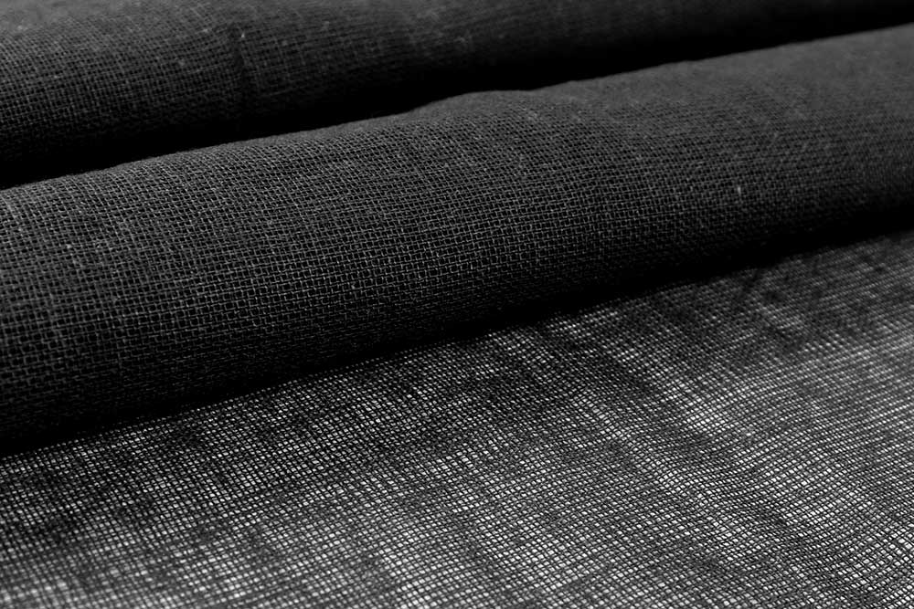 Baumwolle leicht - Schleiernessel 160 cm - Schwarz 