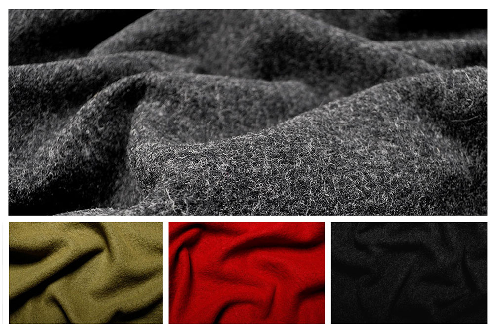 Walkloden Melange - 100% Wolle 