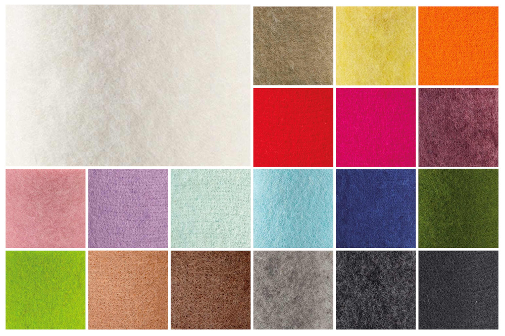 Wollfilz - 15 cm breit - 5 Meter-Rolle 