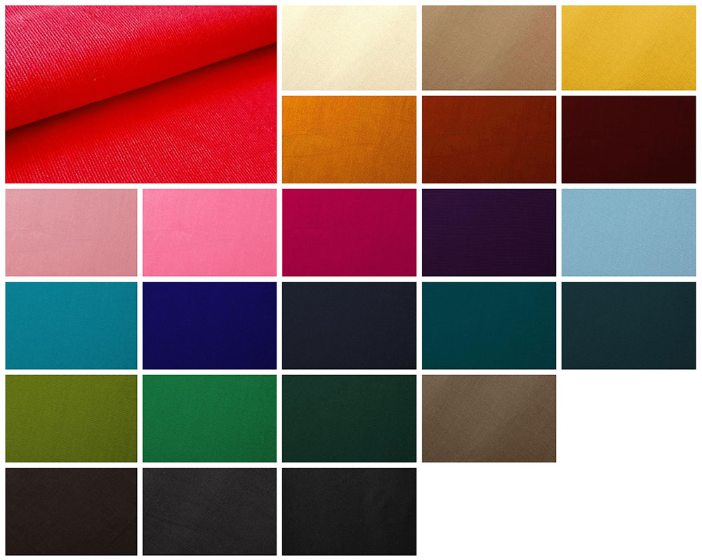 Feincord - Baumwolle - uni 