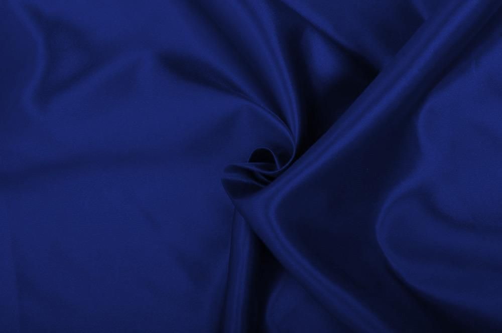 Bekleidungsstoff Satin - Seidentouch - Dunkelblau - 1,0 Meter 
