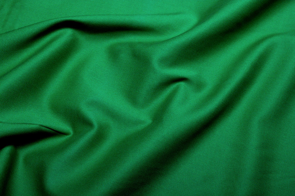 Canvas Baumwollstoff - Uni - Grün - 1,0 Meter 