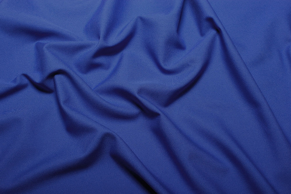 Canvas Baumwollstoff - Uni - Royal - 1,0 Meter 