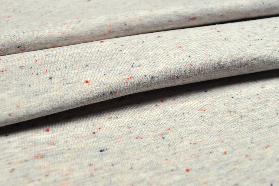 Jersey-Flanell - Sprenkel - Creme Melange 