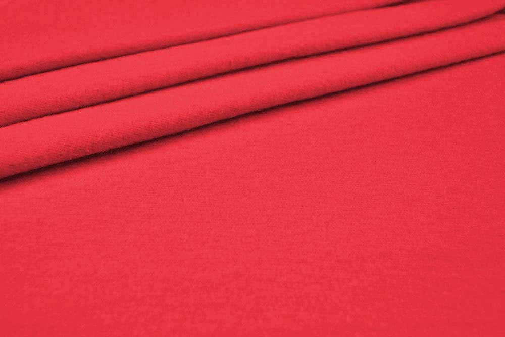 Baumwoll-Flanell - Uni Rot