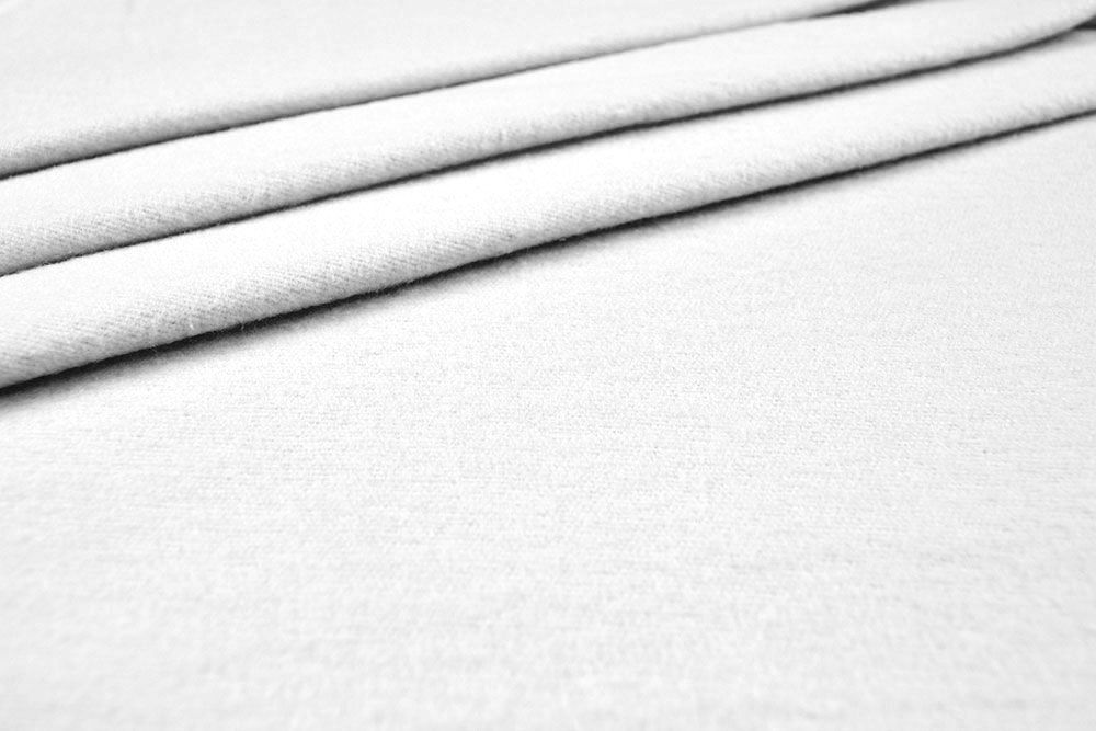 Baumwoll-Flanell - Uni Weiß