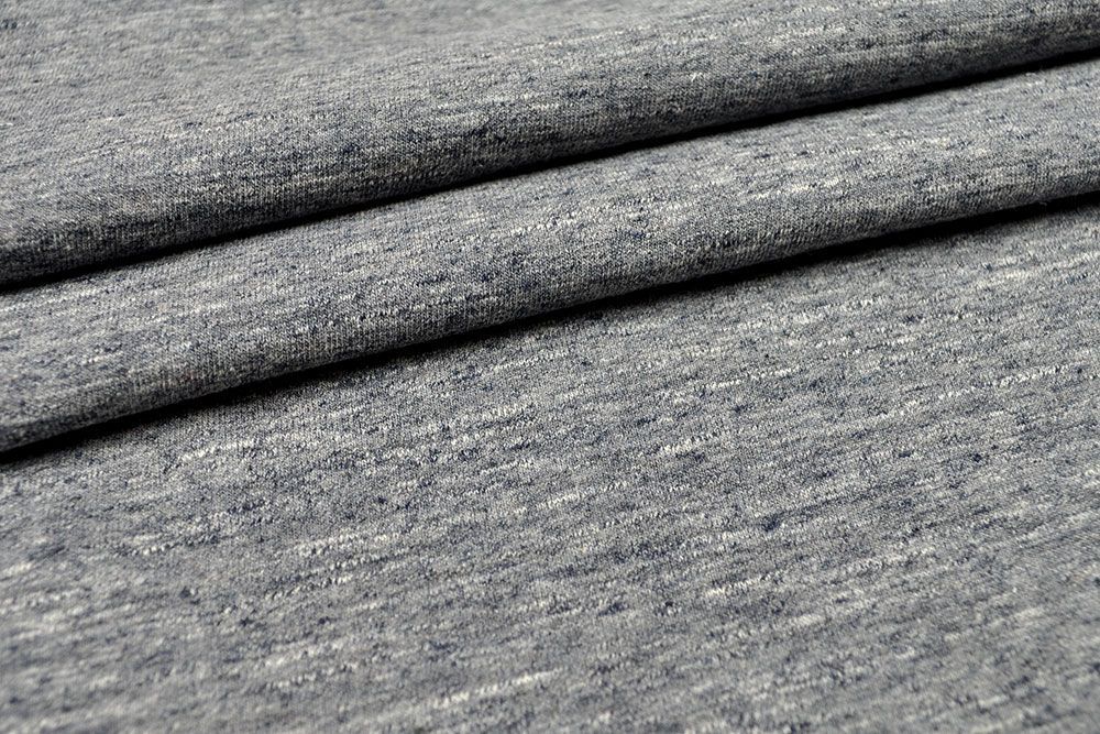 Sweatshirt-Stoff geraut - Grau Melange 