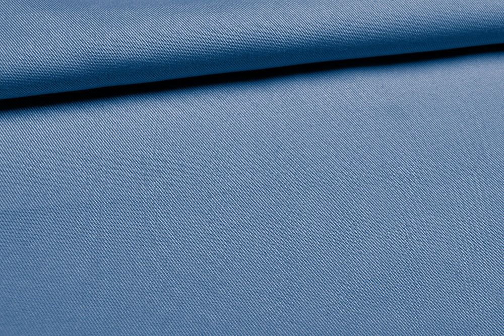 Viskose-Twill - Uni Jeansblau