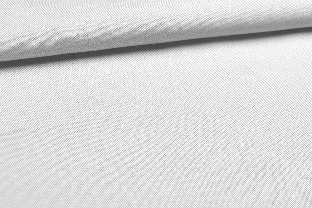 Viskose-Twill - Uni Weiß