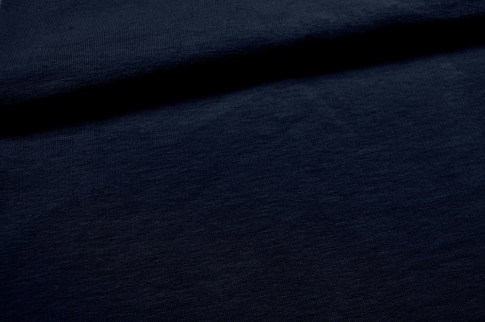 Thermo-Shirt-Stoff - Uni Dunkelblau