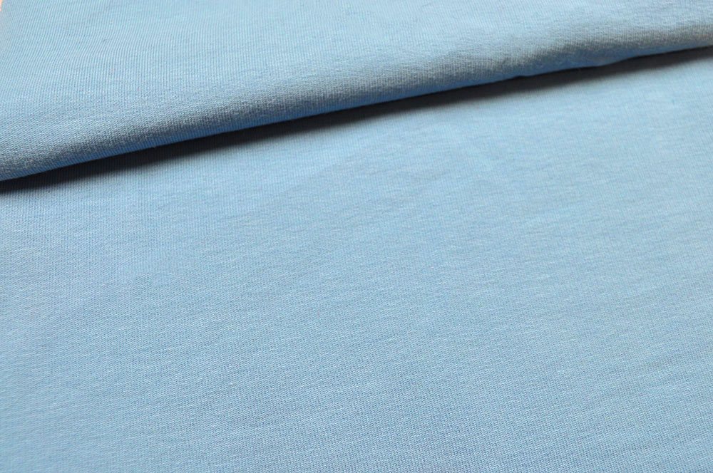 Thermo-Shirt-Stoff - Uni Hellblau