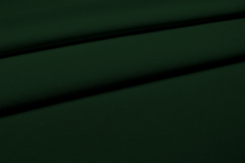 Crêpe Georgette - Uni Dunkelgrün 