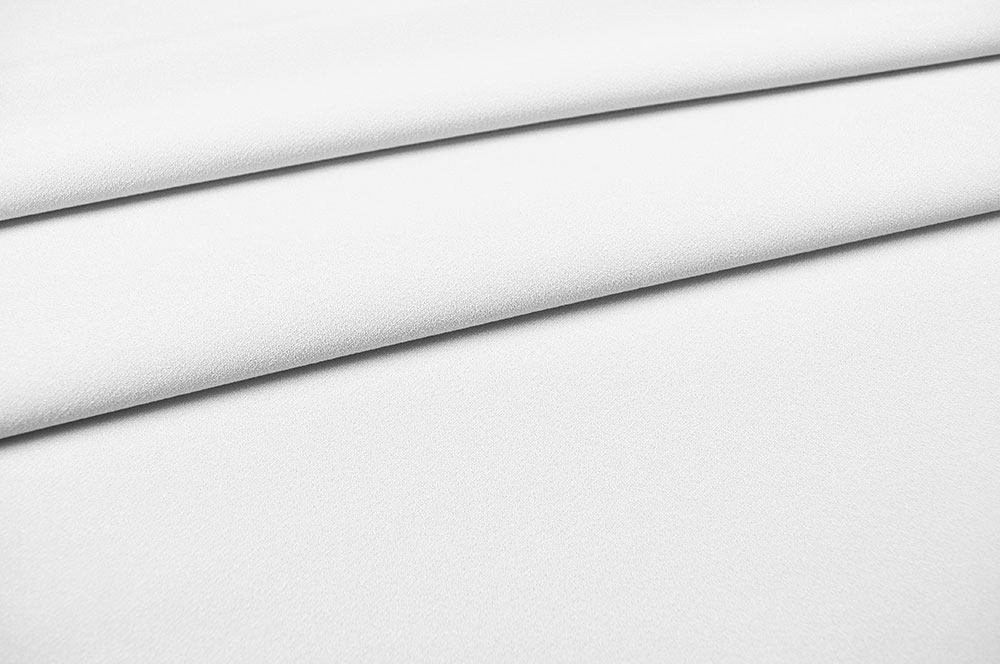 Crêpe Georgette - Uni Weiß