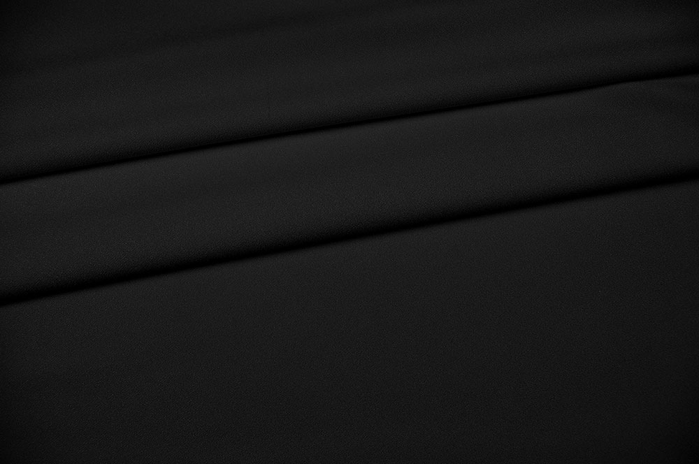 Crêpe-Bekleidungsstoff - Schwarz 