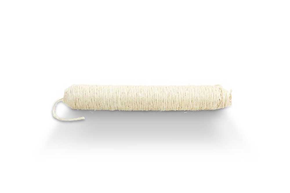 Jutefaden gebleicht - 120 m-Rolle - Rohweiß 