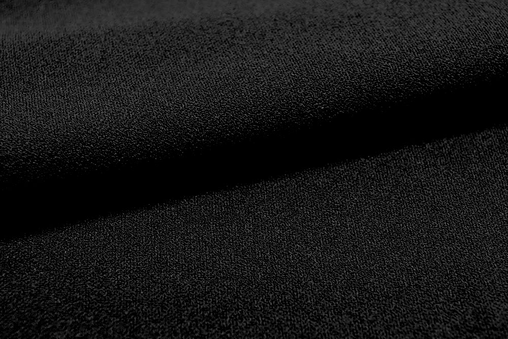 Scuba-Crêpe - Uni Schwarz