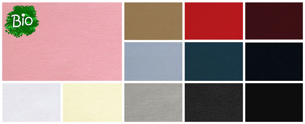 Bündchen-Stoff - glatt - BIO 
