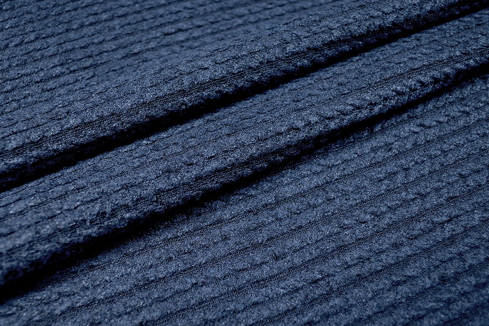 Sweatshirt-Stoff Premium - Angora-Touch Nachtblau