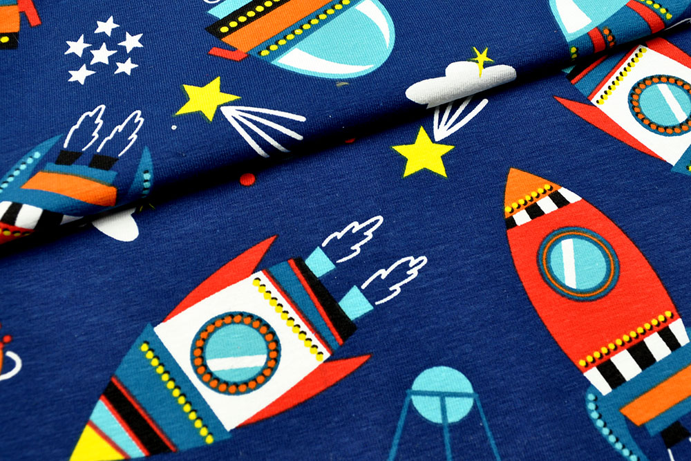 Jersey - Ufo-Jagd - Nachtblau 