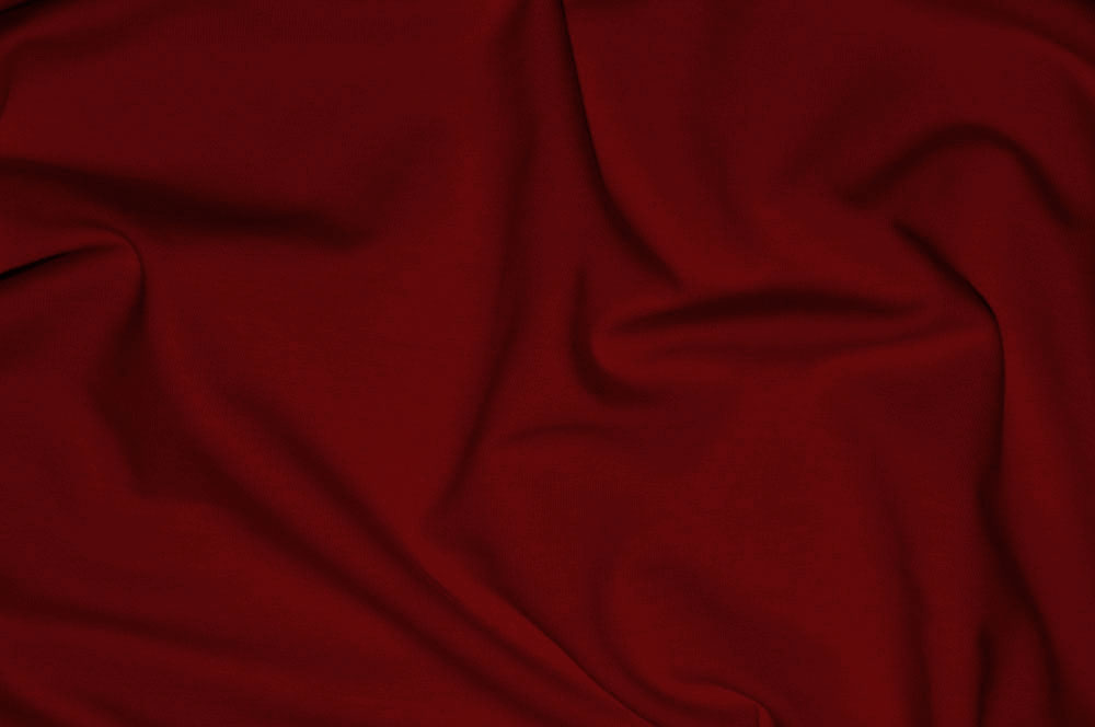 French Terry - BIO - Uni Dunkelrot