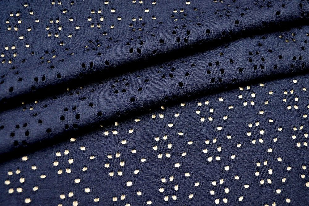 Jersey-Stickerei - Bella - Dunkelblau 