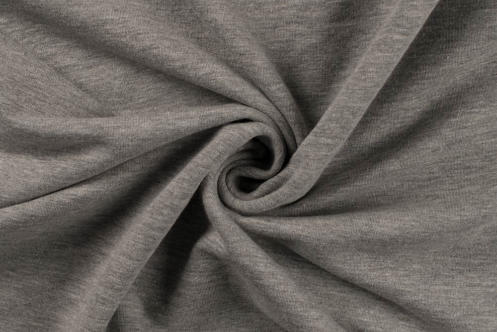 Bündchen - Kombi - Uni Grau Melange 