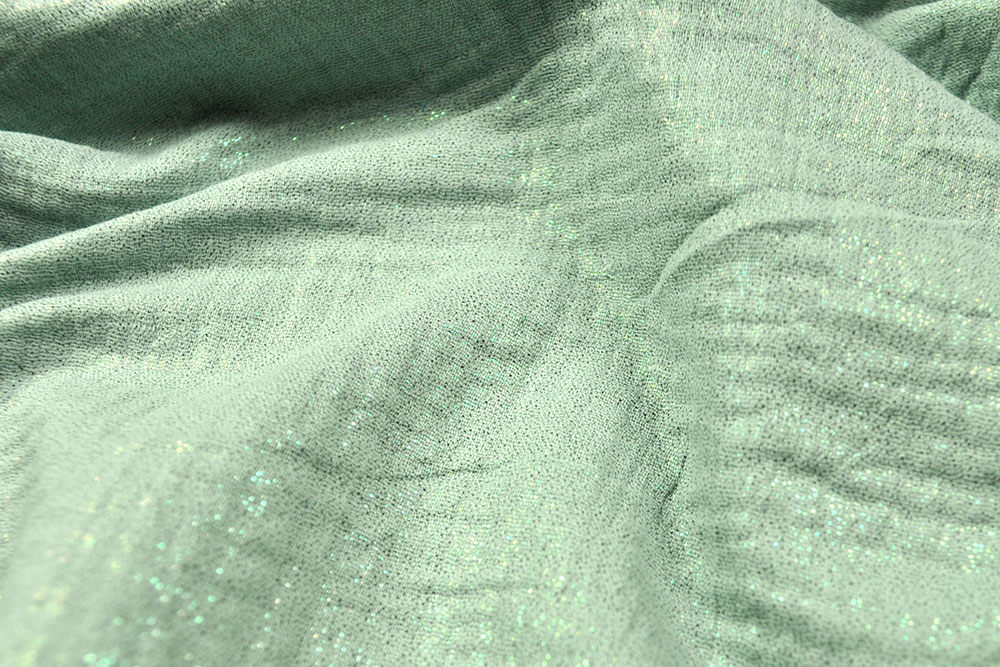 Double Gauze - Glitzer - Mint 