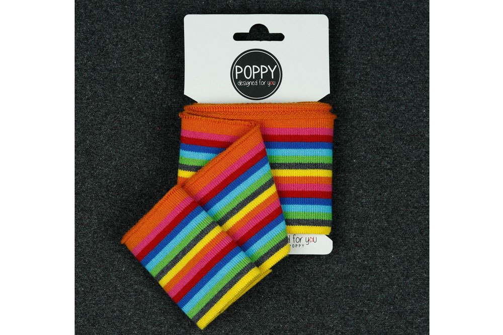 Fertigbündchen - Kleiner Regenbogenringel 