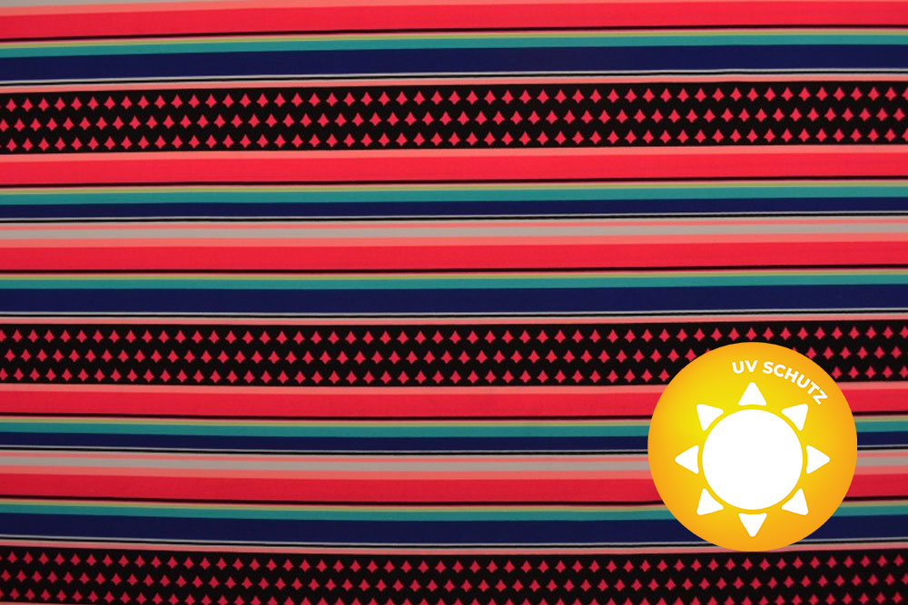 Badeanzugstoff - Funky Stripes 