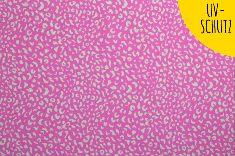 Badeanzugstoff - Pink Leo 