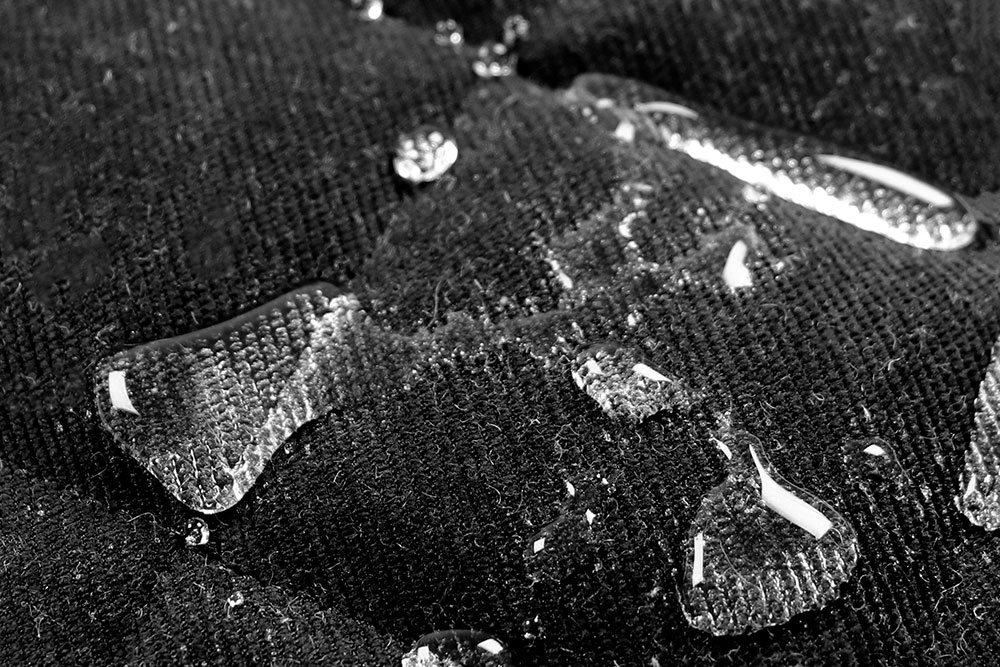 Cord-Stepper wasserabweisend - Schwarz 