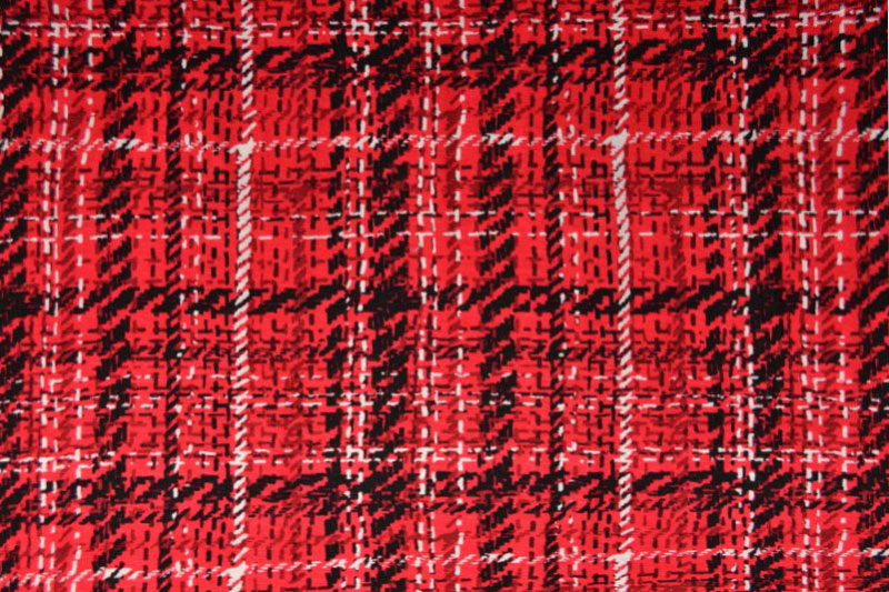 Viskosejersey - Strickkaro-Optik 