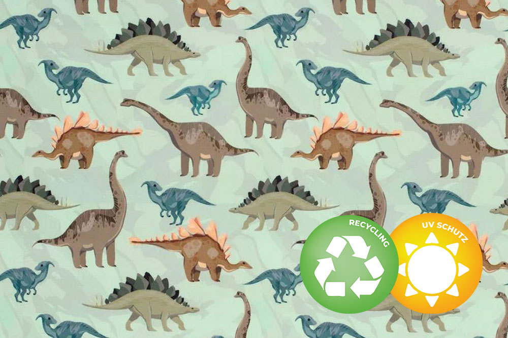 Badeanzugstoff Recycling - Dinos 