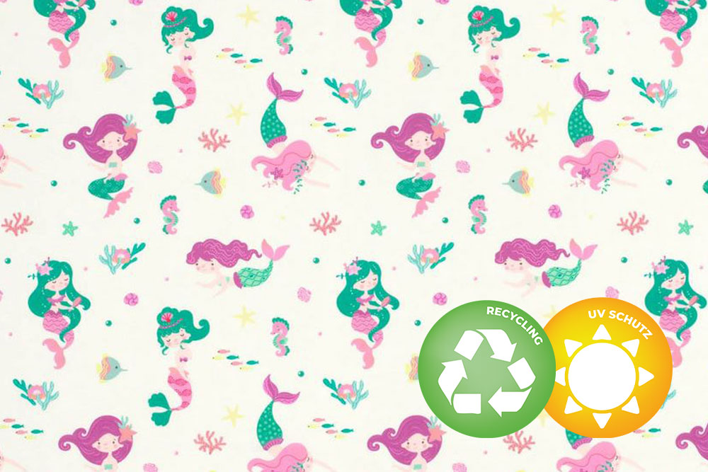 Badeanzugstoff Recycling - Meerjungfrau 