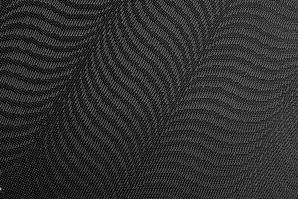 Jacquard-Taft deluxe - Waves - Schwarz 