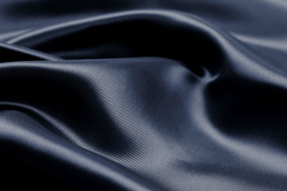 Futtertaft - Viskose-Köper Nachtblau