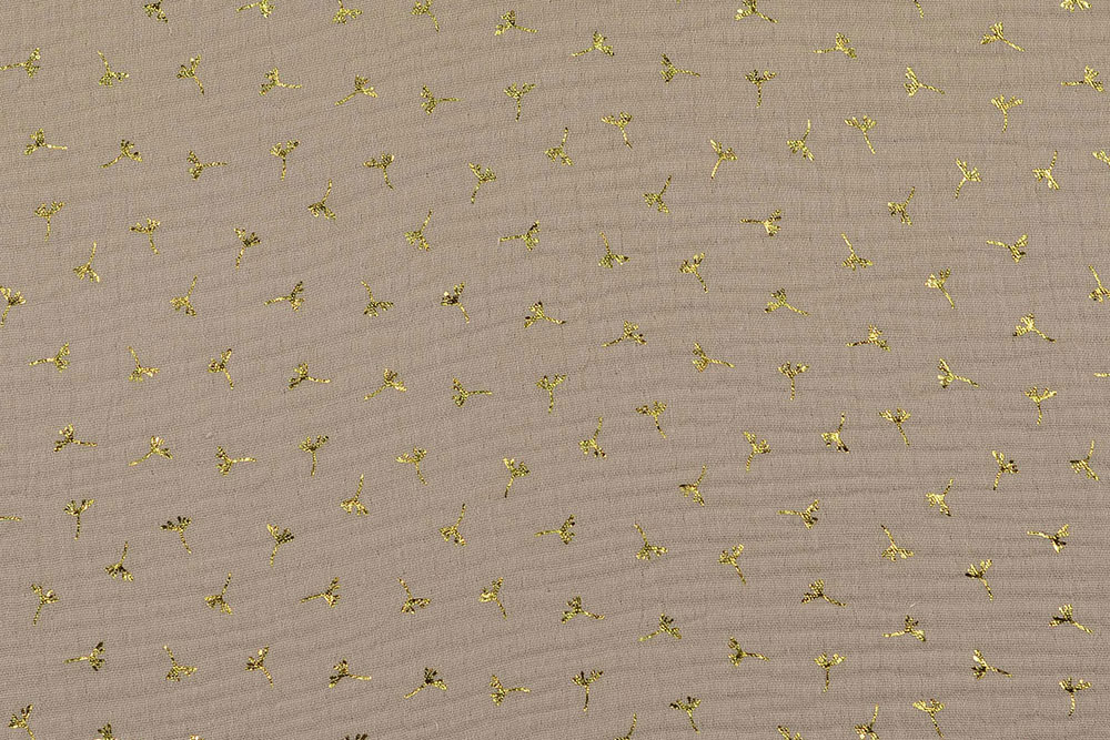 Musselin-Stoff - Pusteblume - Taupe 