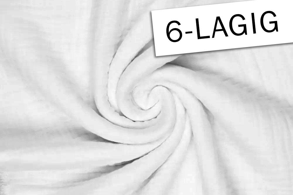 Musselin Premium - sechslagig 