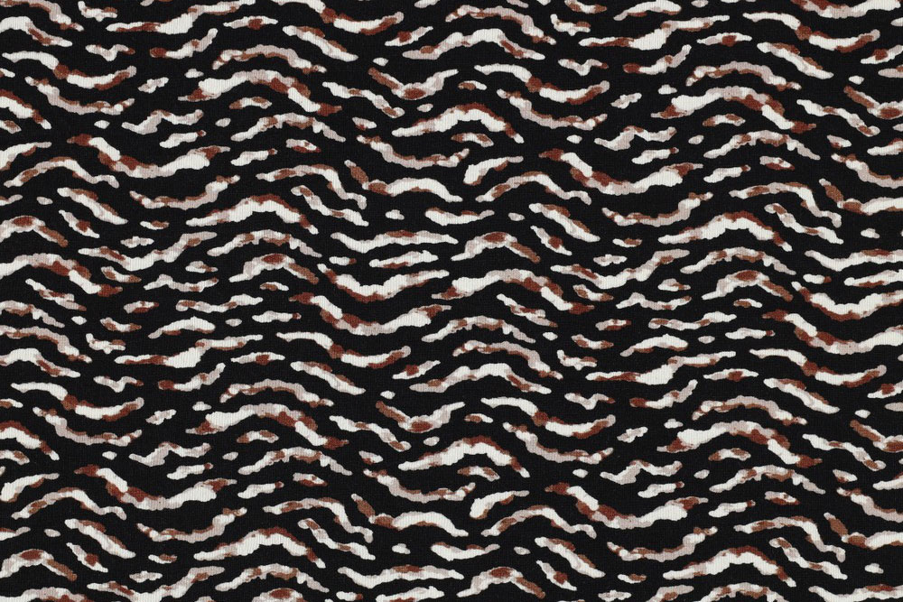 Viskosejersey Digital - Zebrana 
