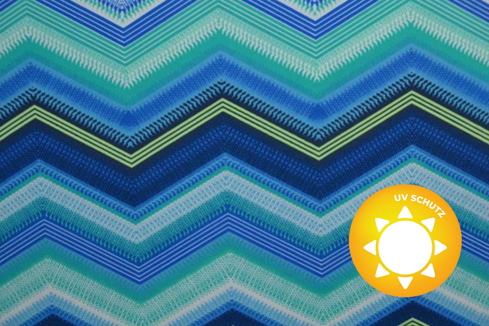 Badeanzugstoff - Ocean Zig Zag 