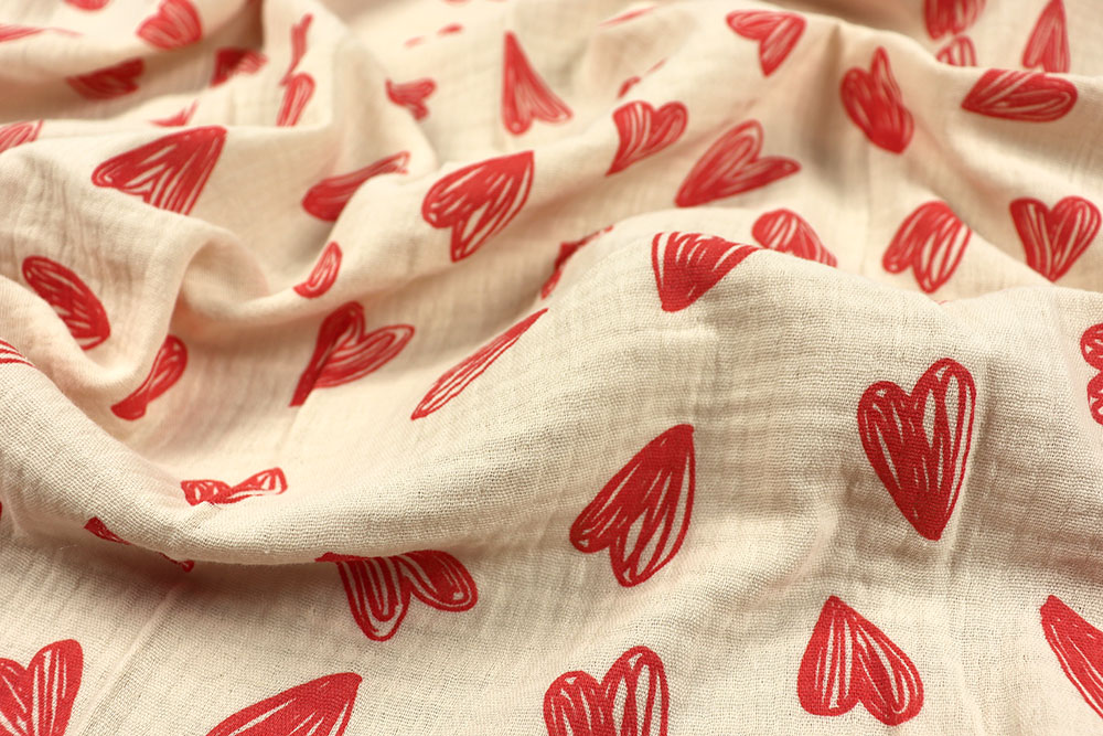 Musselin - Herzen 